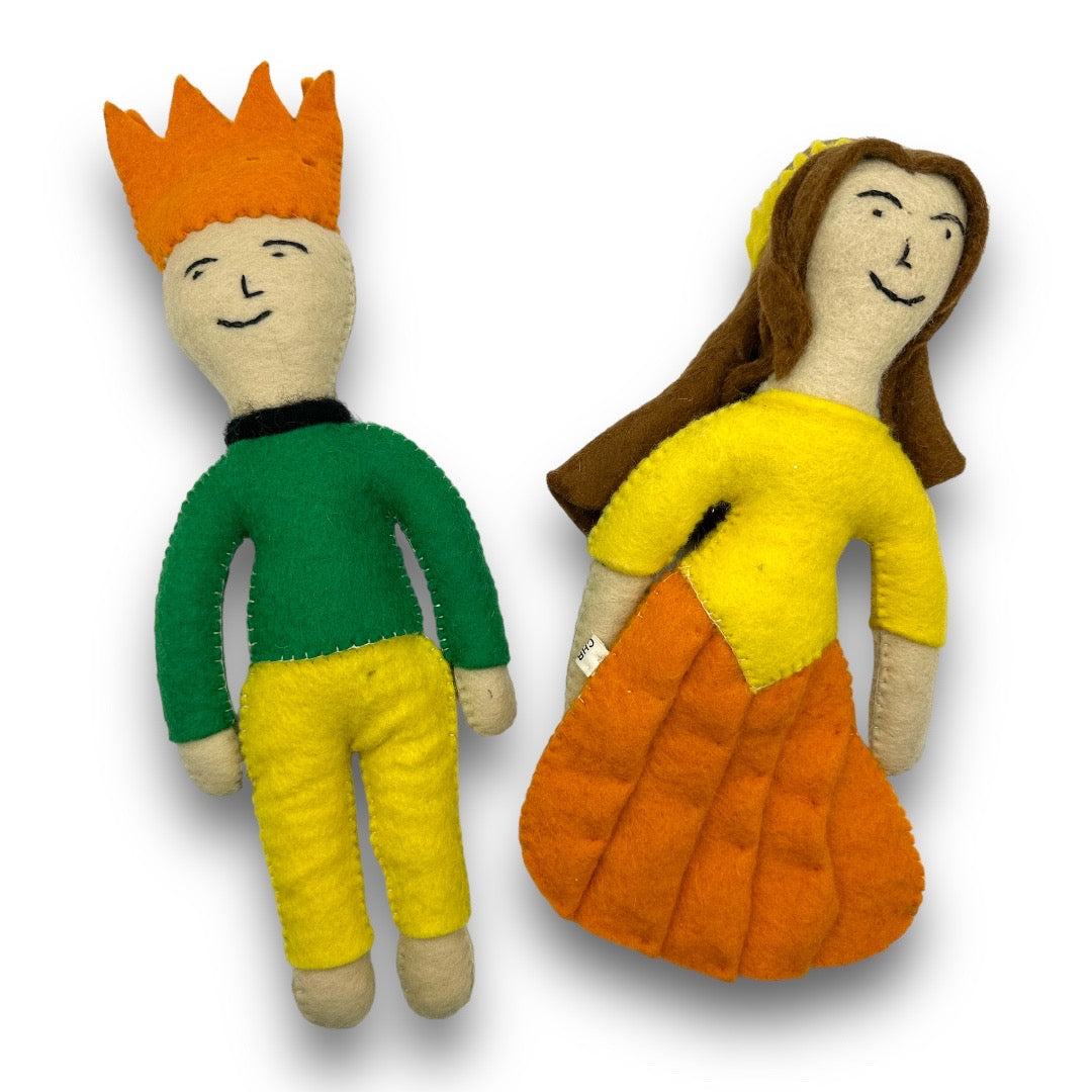 Prince and Princess Felt Dog Toys - main product image