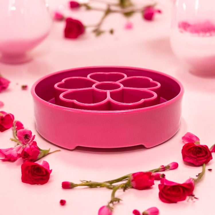 Flower Ebowl Deep Slow Feeder Dog Bowl For Enrichment USA - gallery image for Pet Feeders & Bowls