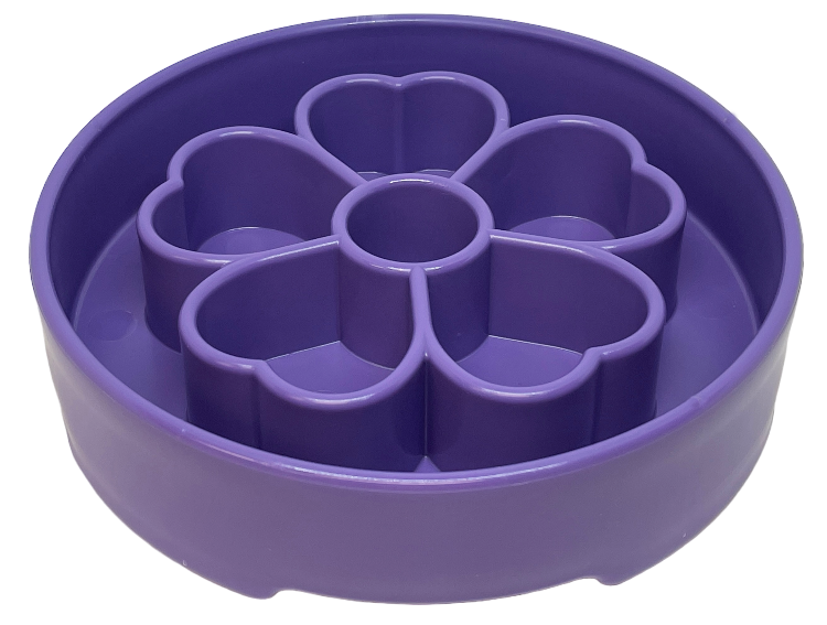 Flower Ebowl Deep Slow Feeder Dog Bowl For Enrichment USA - gallery image for Pet Feeders & Bowls