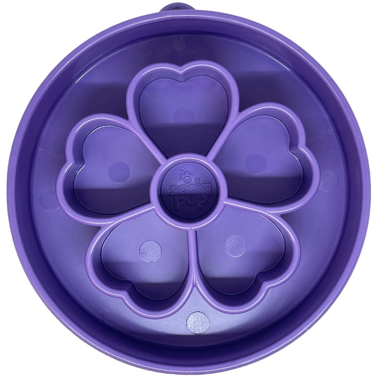 Flower Ebowl Deep Slow Feeder Dog Bowl For Enrichment USA - detail view for Pet Feeders & Bowls