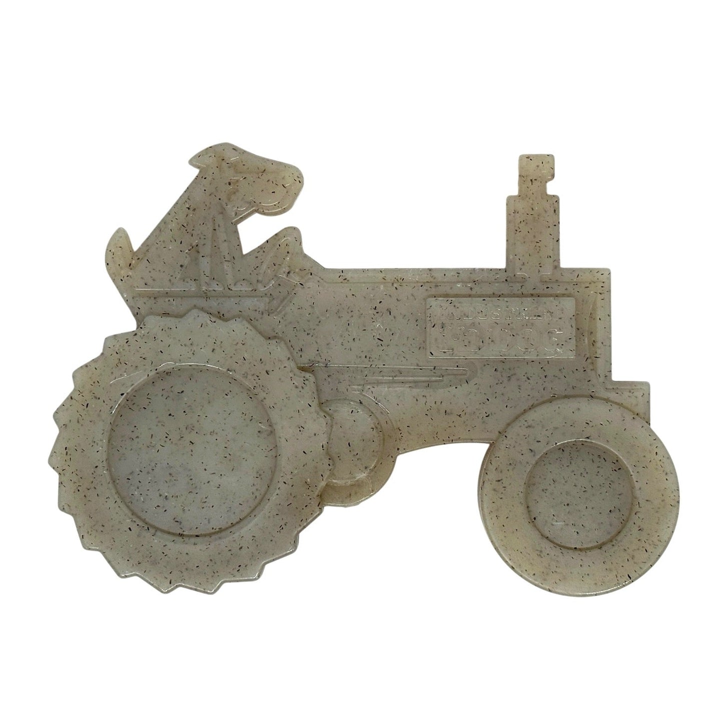 Tractor Nylon Dog Toy For Aggressive Chewers USA Made Dog - lifestyle view