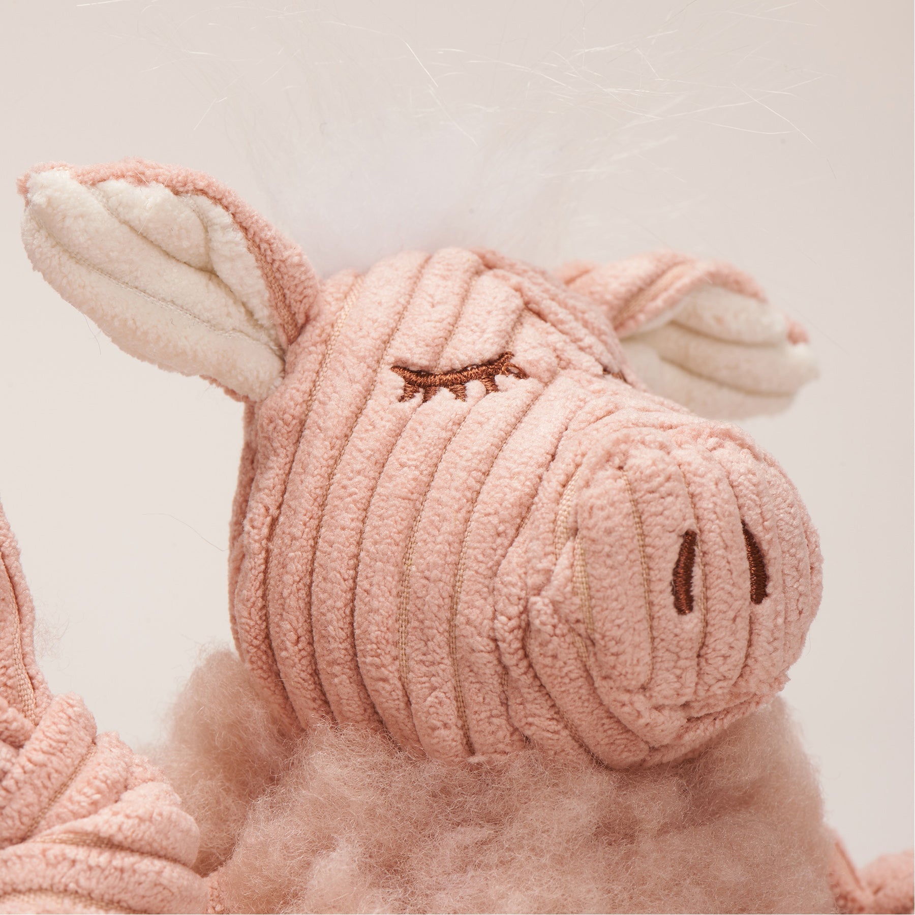 Dog Toy Penelope Pig HuggleFleece FlufferKnottie Plush Toy main product image for dogs and cats