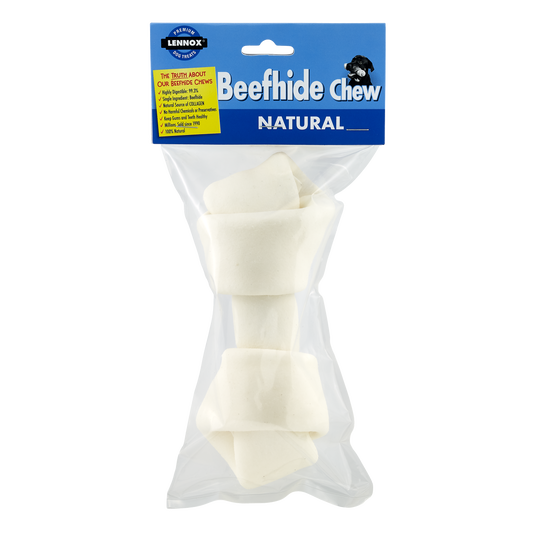 Lennox Premium Knotted White Bone 6 7Inch Dog Treats Premium - main product image