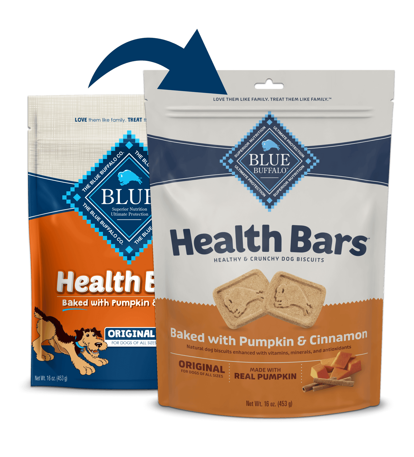 Dog Treats Blue Buffalo Pumpkin Chews 16oz Training Rewards - main product image