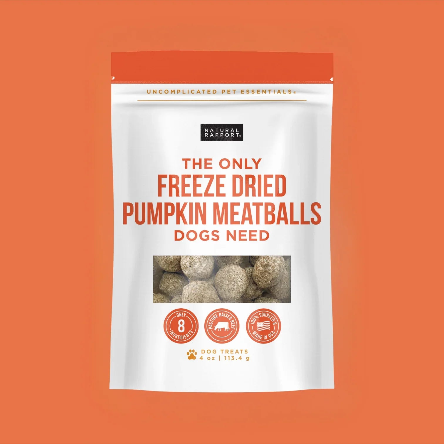 Dog Treats Premium Pumpkin Chews 4oz Training Rewards Premiu - main product image