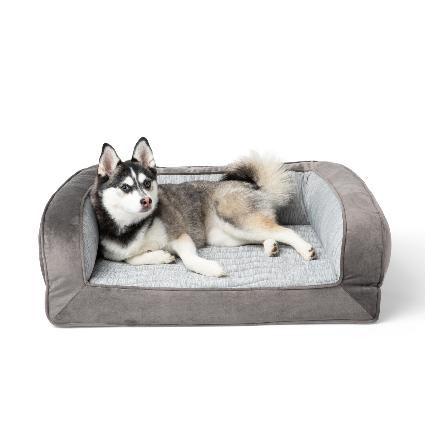 Pupchill Cooling Bolster Dog Bed Waterproof Blanket Bundle - gallery image 15