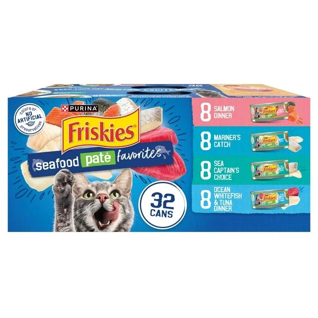 Friskies Seafood Variety 5 5Oz 32Ct Wet Cat Food Premium - main product image