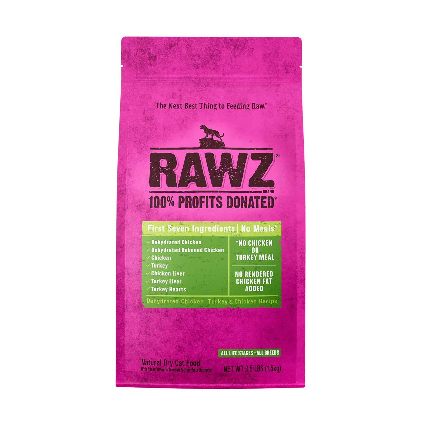 Rawz Dehydrated Chicken Turkey Chicken Cat Food Recipe Dry - main product image