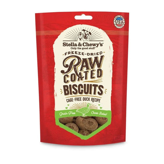 Stella & Chewy's Raw Coated Biscuit Duck Dog Treat (9oz) - main product image