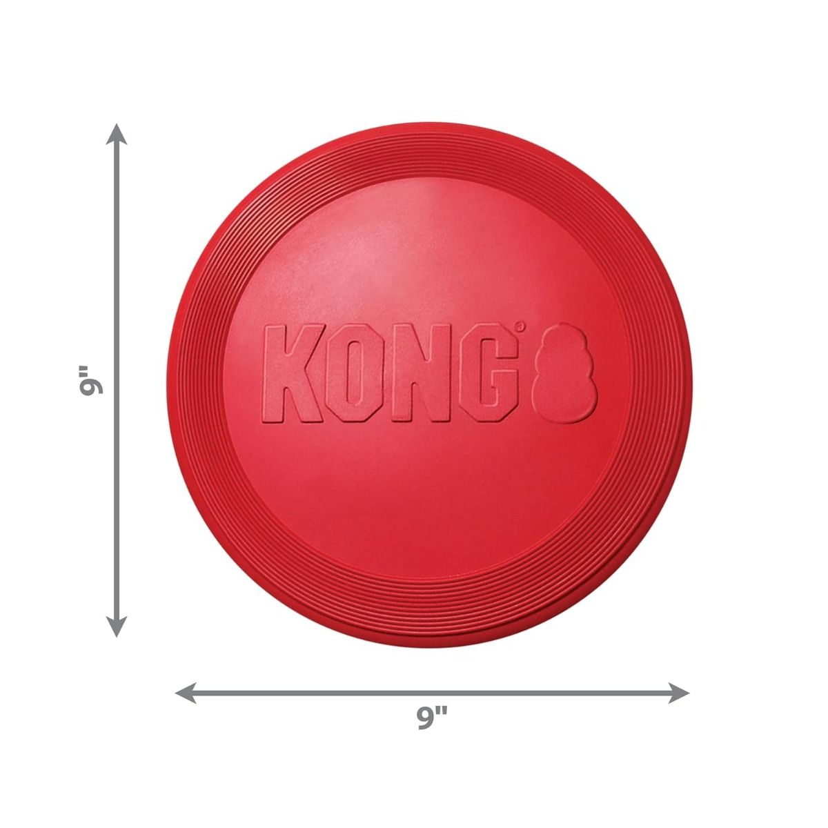 KONG Red Rubber Flyer Fetch Dog Toy Durable Play - gallery image 5