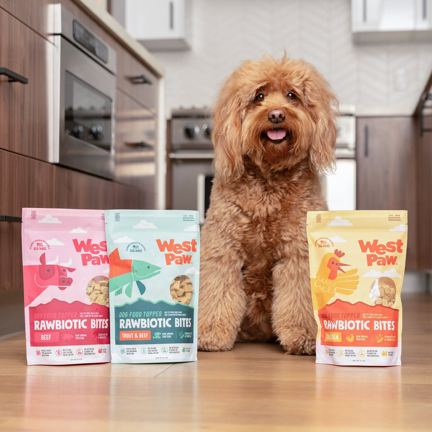 Dog Treats Beef Food Topper Natural Protein Meal Booster - lifestyle view