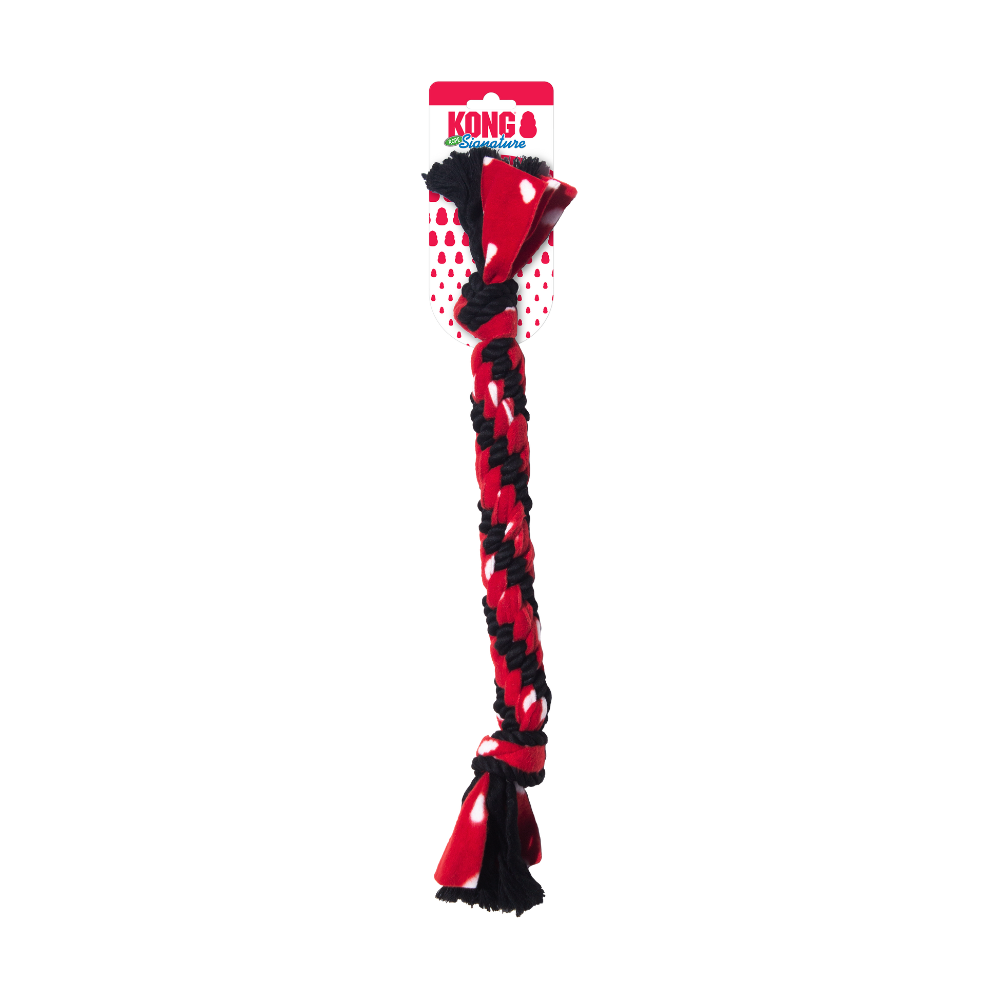 KONG Signature Rope Dual Knot Tug Dog Toy Durable Play - lifestyle view