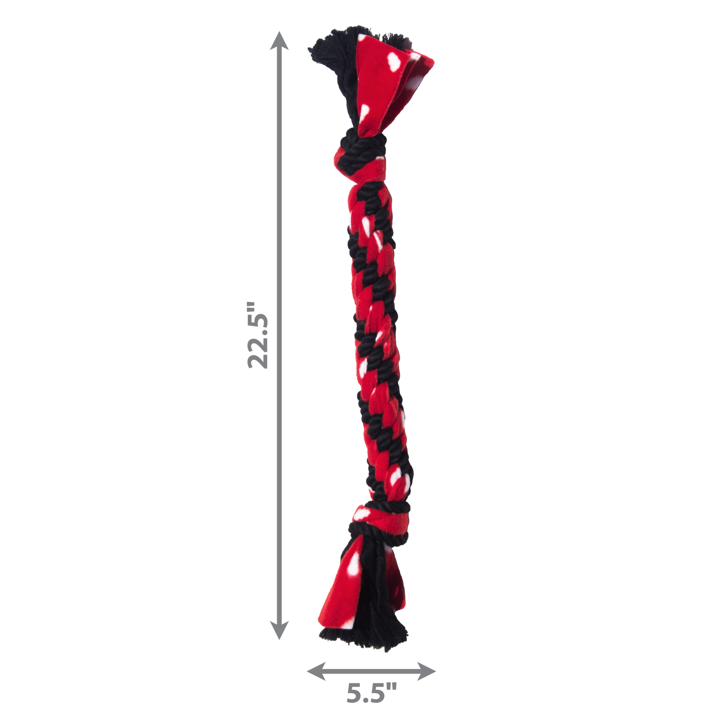 KONG Signature Rope Dual Knot Tug Dog Toy Durable Play - close up view
