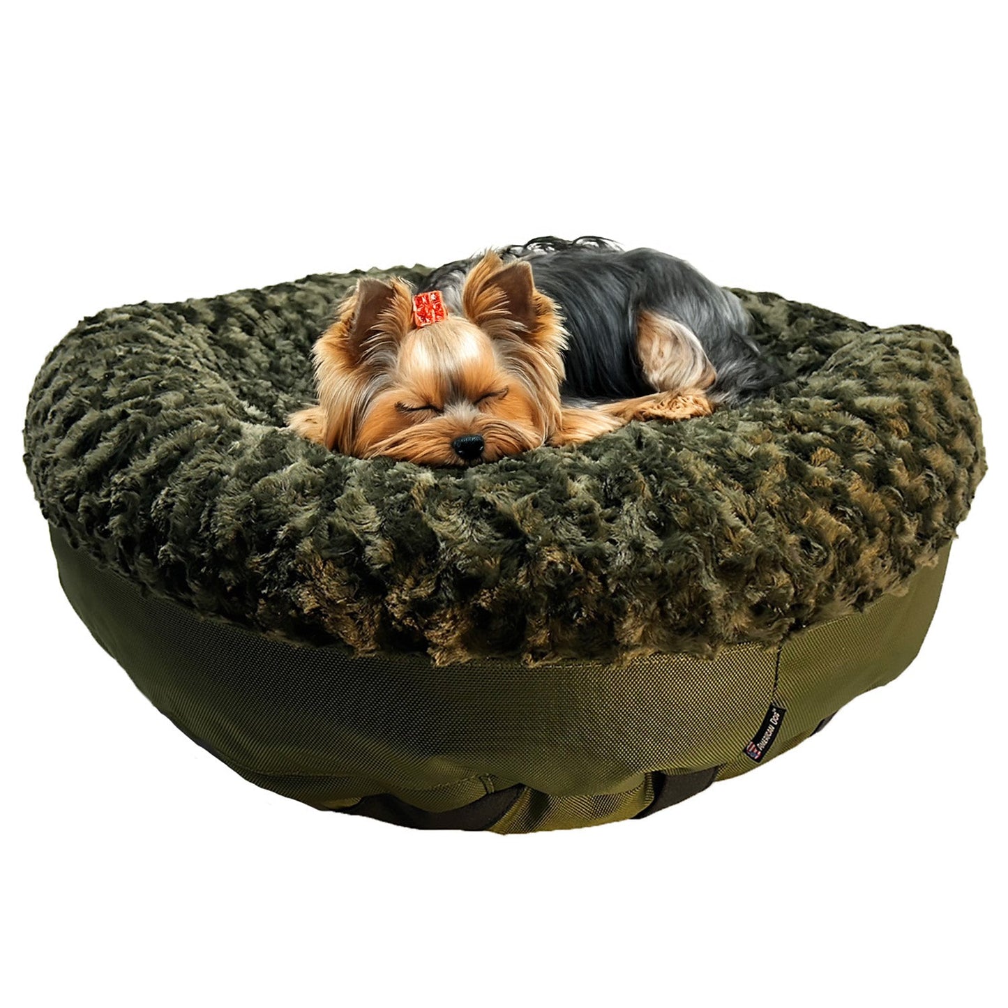Dog Bed Round Bolstered Furvana Washable Pet Bed Comfort - gallery image 5