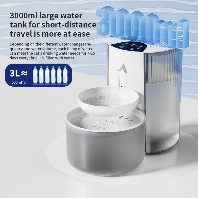 Cat Water Fountain Smart Wireless Drinking Fountain main product image for dogs and cats