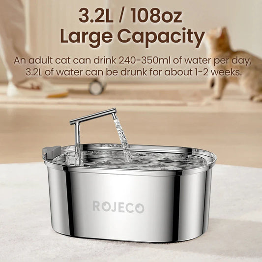 Cat Water Fountain Stainless Steel Drinking Fountain Automatic main product image for dogs and cats