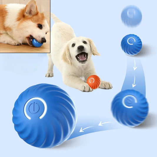 Dog Toy Ball Automatic Moving Bouncing Rolling Ball USB Smart puppy Interactive Dog Chew Toy Ball - main product image