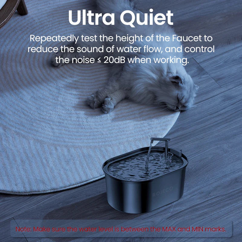 Cat Water Fountain Stainless Steel Drinking Fountain Automatic main product image for dogs and cats