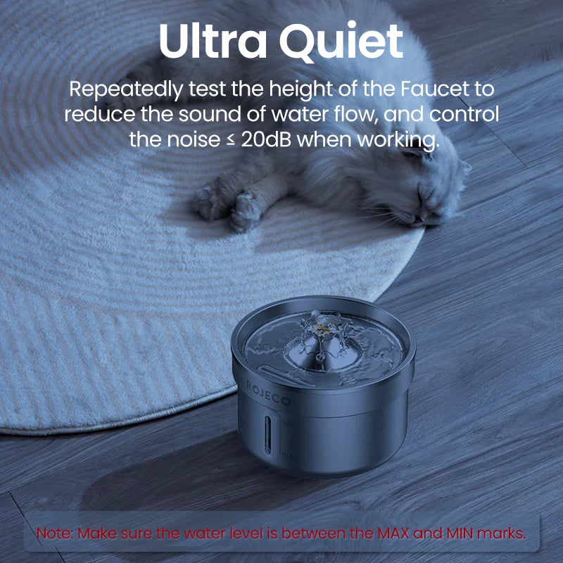 Cat Water Fountain Stainless Steel Drinking Fountain for Comfort main product image for dogs and cats