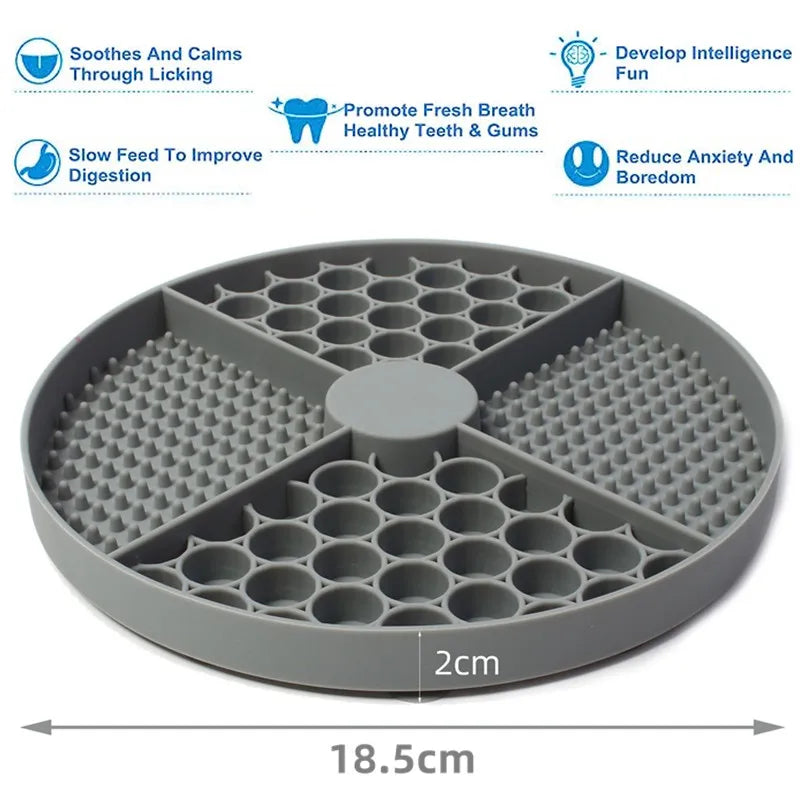 Cat Water Fountain Supplies Silicone Licking Mat Slow Feeder With main product image for dogs and cats