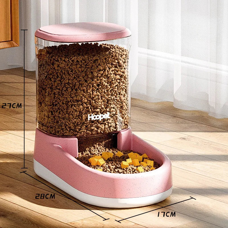 Cat Food HOOPET Feeding Drinker Large Capacity Automatic main product image for dogs and cats