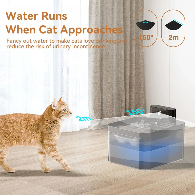 Cat Water Fountain Wireless Drinking Fountain 2600mAh main product image for dogs and cats