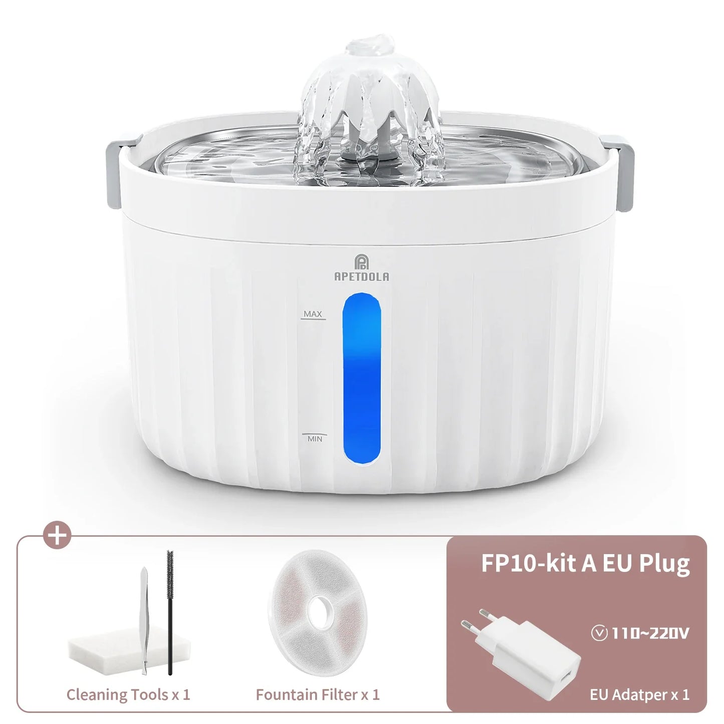 Cat Water Fountain APETDOLA Automatic Drinking Fountain main product image for dogs and cats