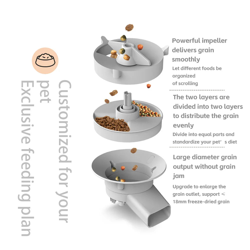 Cat Food 5L Double Bowls Smart Automatic Feeder With Camera main product image for dogs and cats