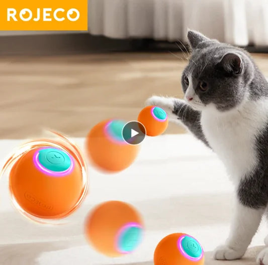Cat Toys Smart Interactive Cat Bouncing Ball Automatic Rolling Ball Training Self-moving Electric Toy Dog Pet Accessories - m