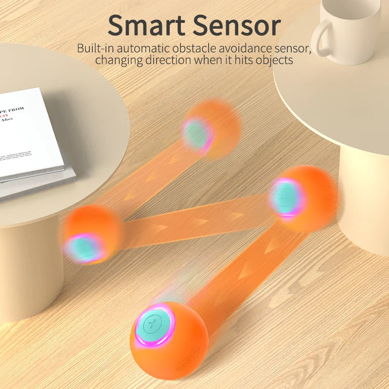 Cat Toys Smart Interactive Cat Bouncing Ball Automatic Rolling Ball Training Self-moving Electric Toy Dog Pet Accessories - g
