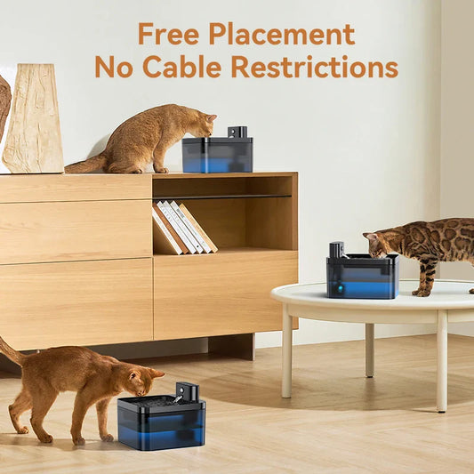 Cat Water Fountain Wireless Drinking Fountain 2600mAh main product image for dogs and cats