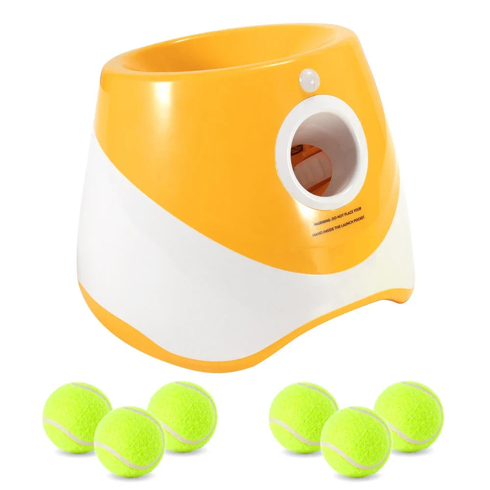 Dog Tennis Ball Launcher Dogs Chase Automatic Toys Automatic Fun Interactive Machine Fun Interactive Catapult Throw Rechargab