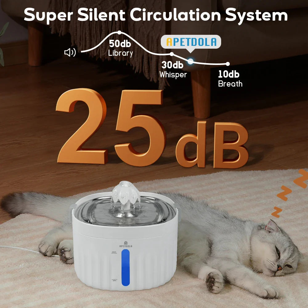 Cat Water Fountain APETDOLA Automatic Drinking Fountain main product image for dogs and cats