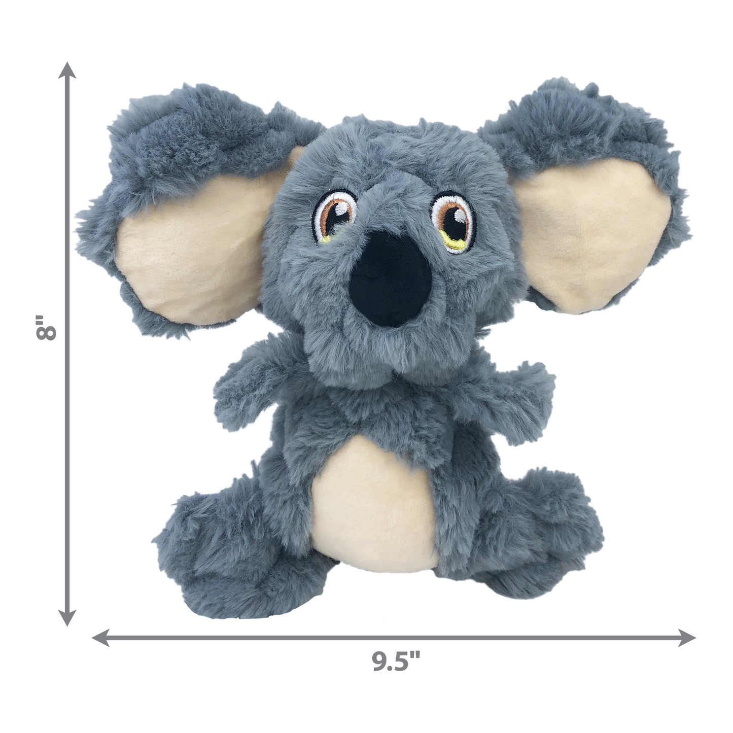 KONG Scrumplez Koala Medium Plush Dog Toy Durable Play - lifestyle view