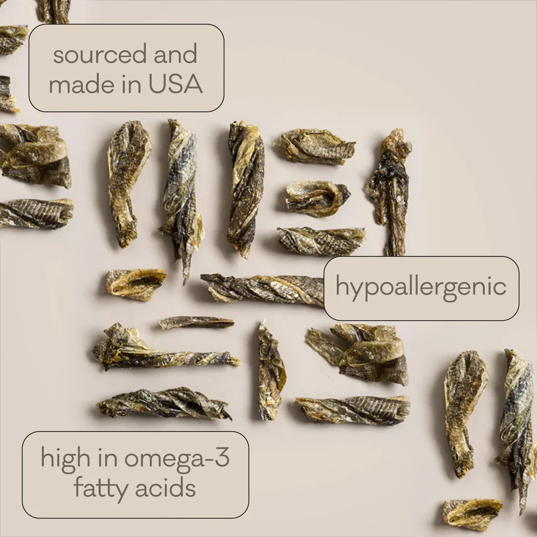 Dog Treats Premium Cod Chews 2oz Training Rewards Premium - close up view