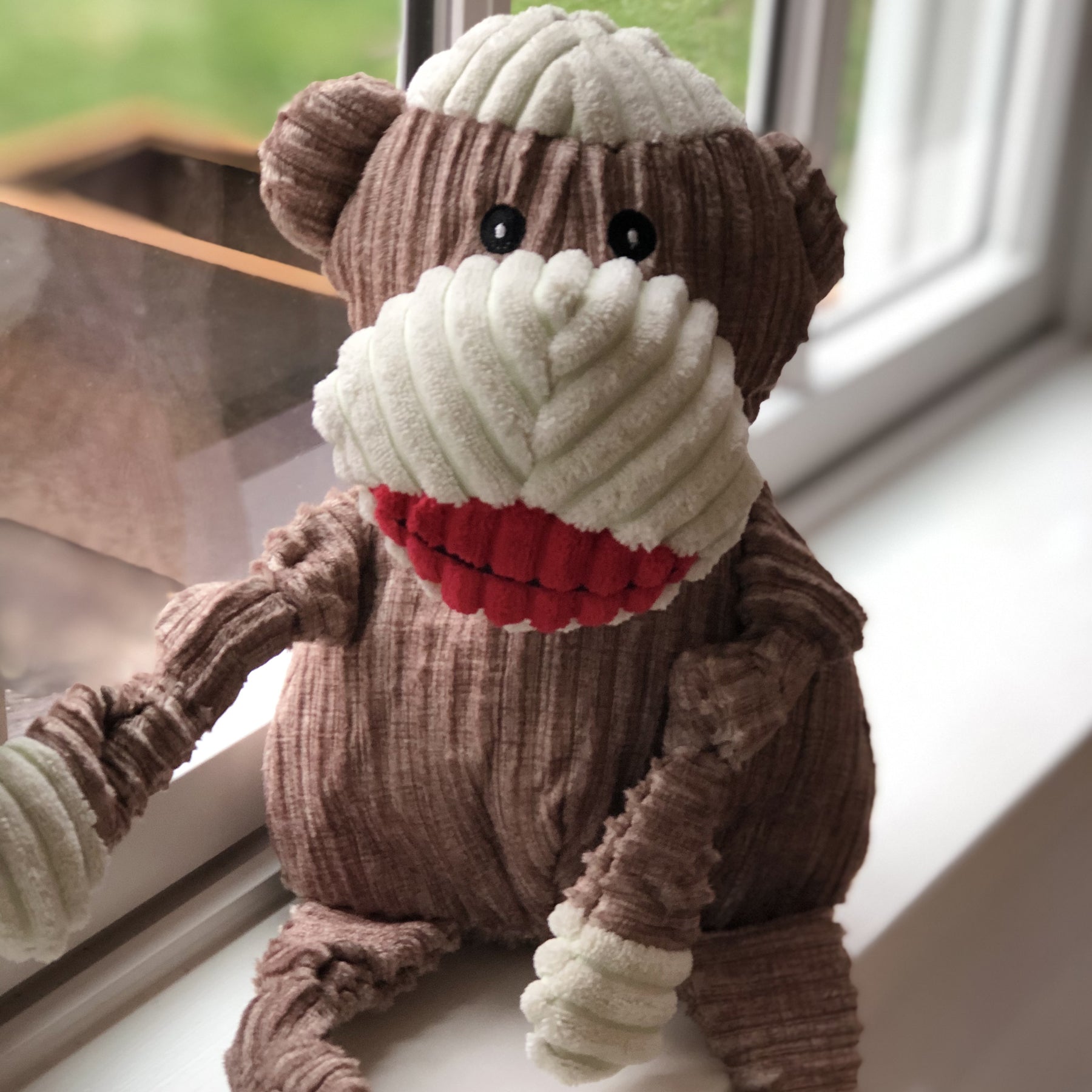 Dog Toy Stuey Sock Monkey Knottie Plush Toy for Daily Use main product image for dogs and cats