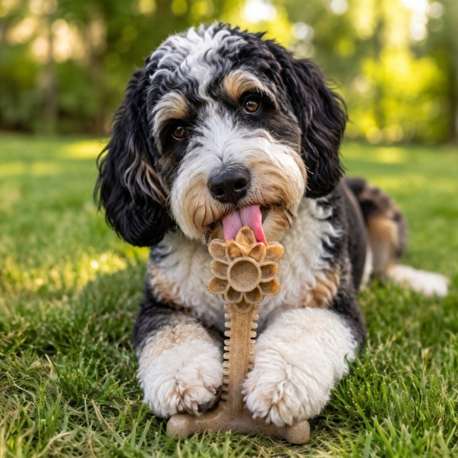 Honey Bone Dental Flower Tower Indestructible Nylon Dog Chew - gallery image 8