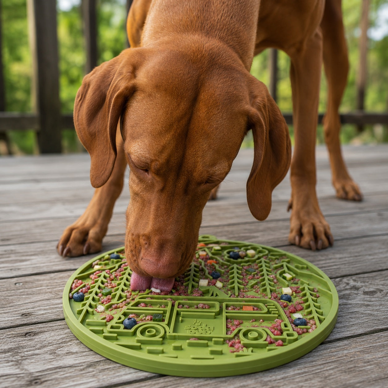 Camp Emat Enrichment Lick Mat For Dogs And Cats With Suction - gallery image 8
