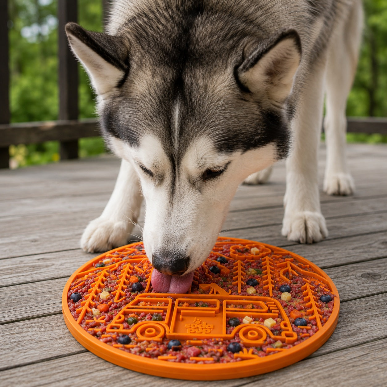 Camp Emat Enrichment Lick Mat For Dogs And Cats With Suction - gallery image 10