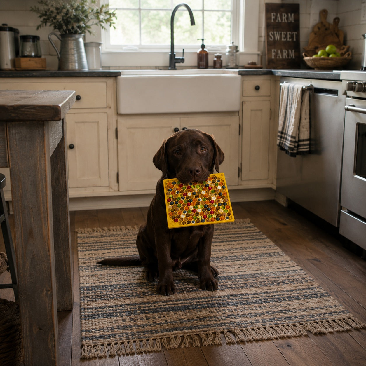 Honeycomb Emat Enrichment Lick Mat For Dogs And Cats Emat - gallery image 14