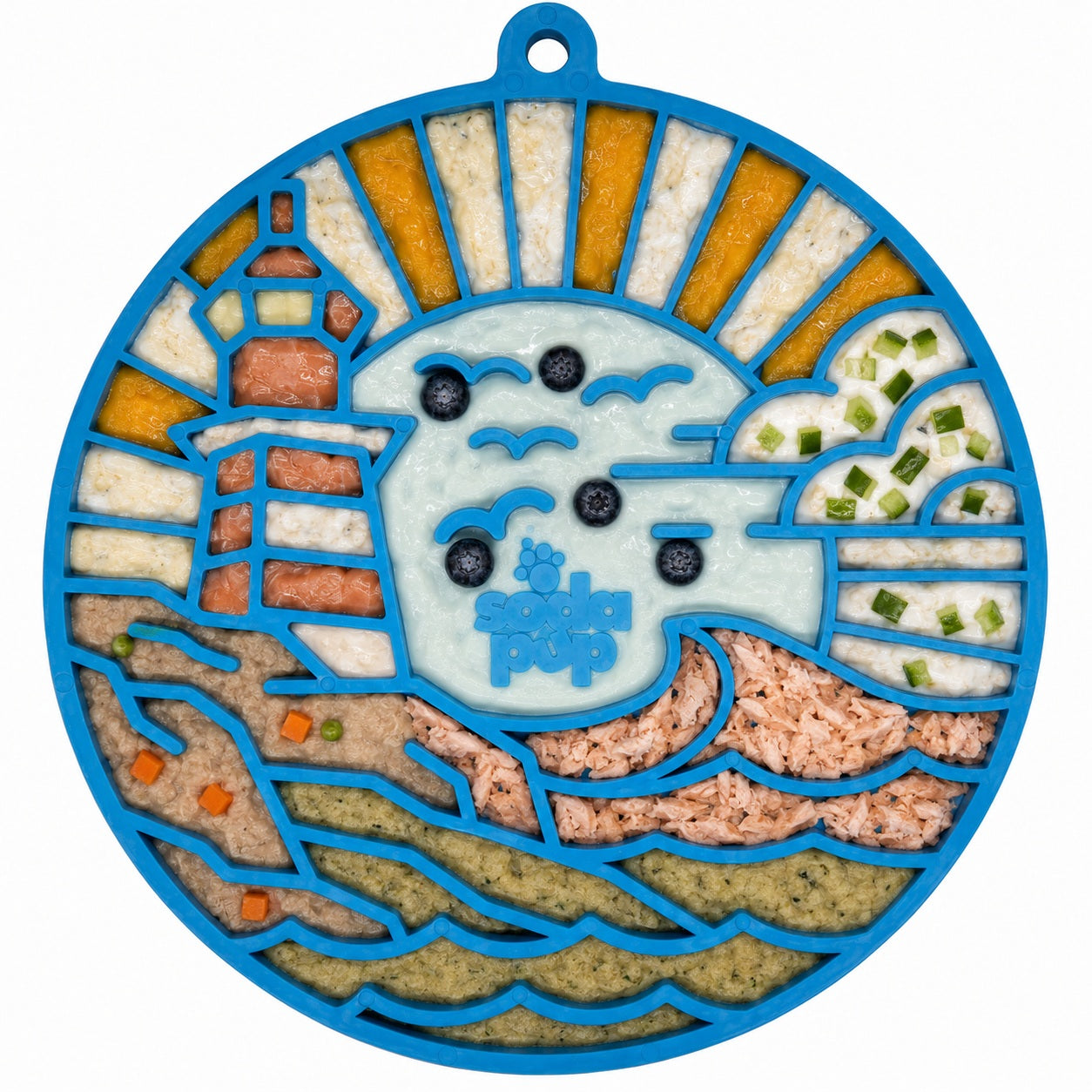 Lighthouse Emat Enrichment Lick Mat For Dogs And Cats With - detail view