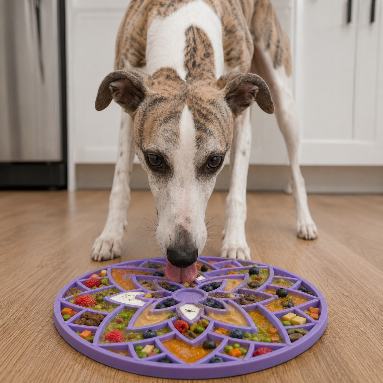 Lotus Design Emat Enrichment Lick Mat For Dogs And Cats With - lifestyle view