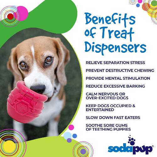 Honey Pot Dog Ecup Treat Dispenser Durable Pup X Rubber Toy - gallery image 5