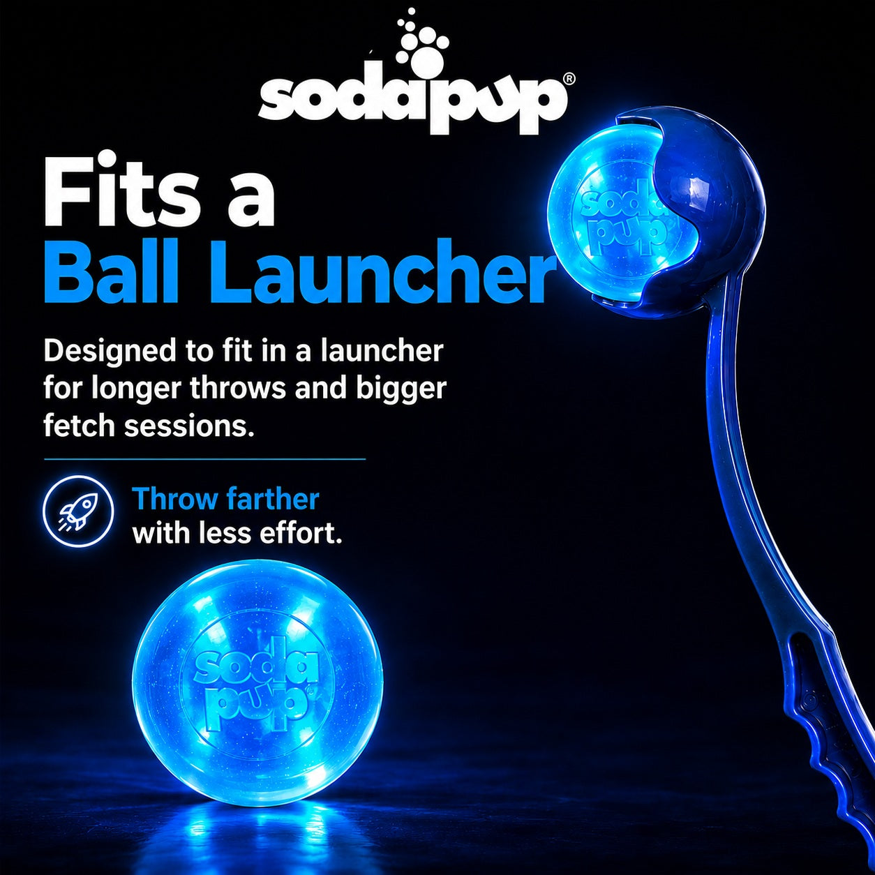 Strobe Ball Light Up Dog Toy Durable Floating Chew Ball Made - gallery image 6