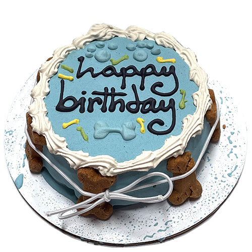 Dog Birthday Cake: Blue Cake Shelf Stable for Dog Gifts - premium dog treat from Purrfect Pet Kingdom