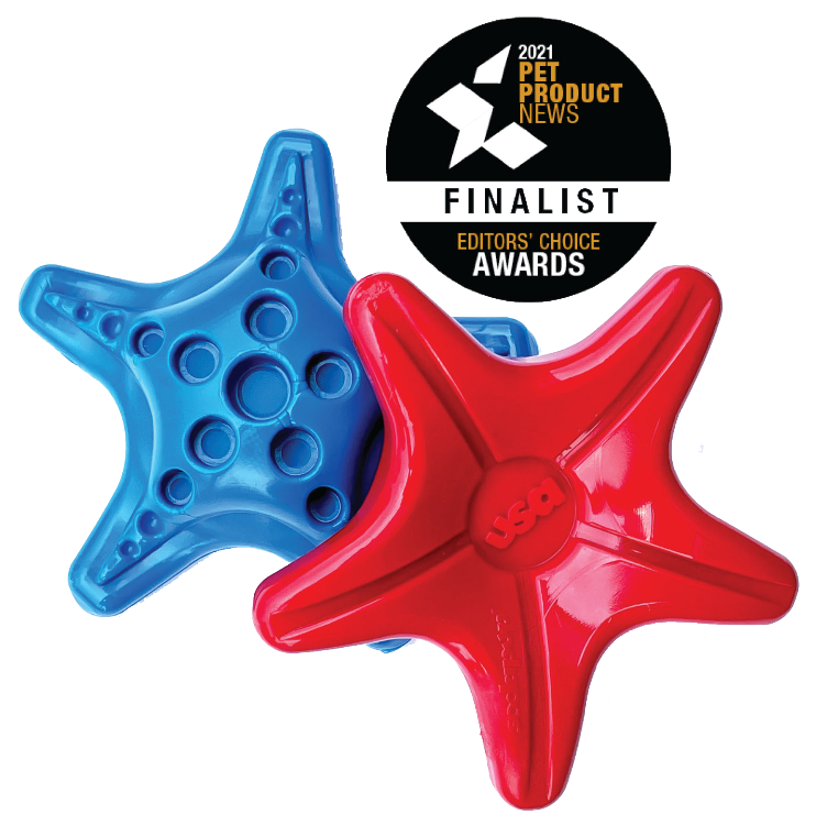 Starfish Nylon Dog Chew Toy For Aggressive Chewers USA Made - main product image