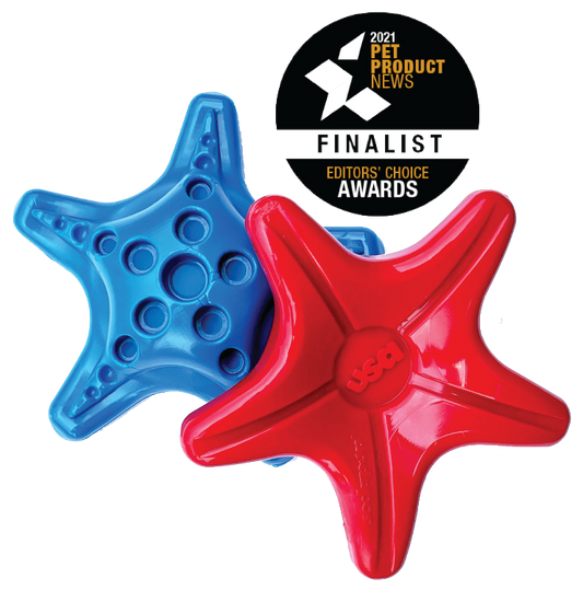 Starfish Nylon Dog Chew Toy For Aggressive Chewers USA Made - main product image