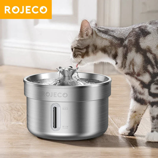Cat Water Fountain Stainless Steel Drinking Fountain for Comfort main product image for dogs and cats