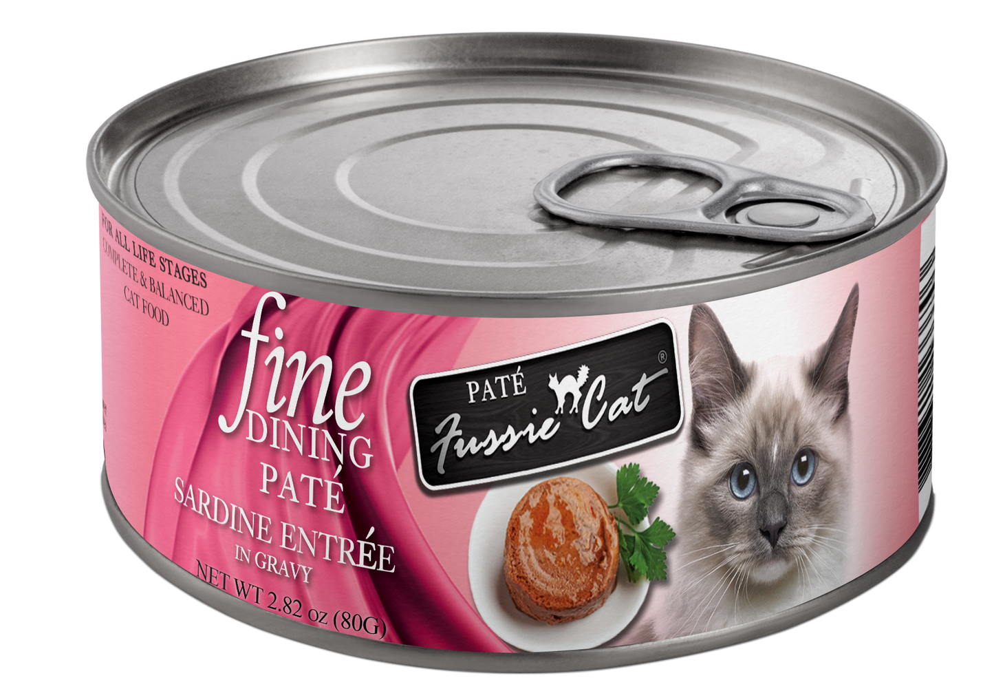 Fussie Cat Fine Dining Pate Sardine Entree In Gravy 2 82Oz - main product image