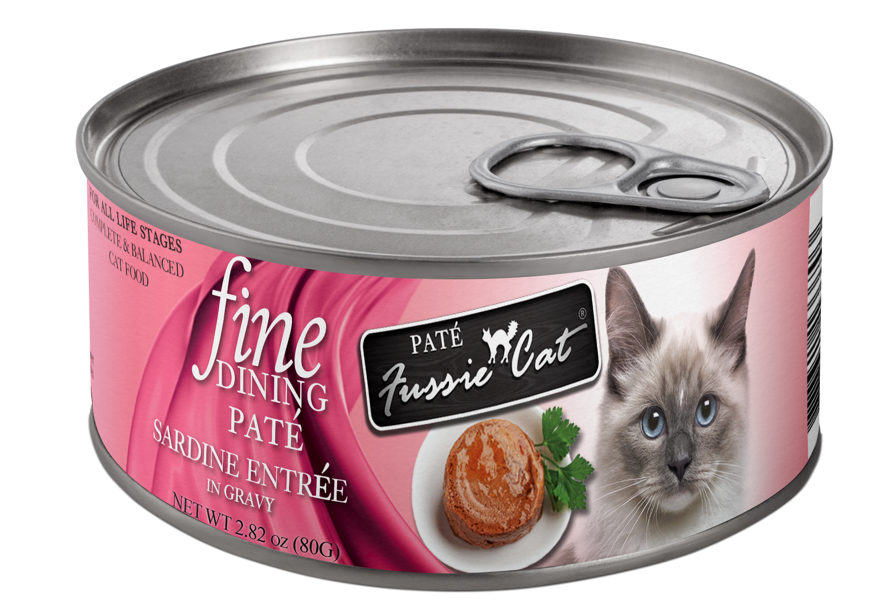 Fussie Cat Fine Dining Pate Sardine Entree In Gravy 2 82Oz - main product image